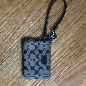 Coach Brown Wristlet Wallet